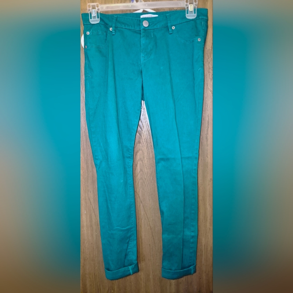 Green Jeans Low Rise Skinny Stretch Express Size 8